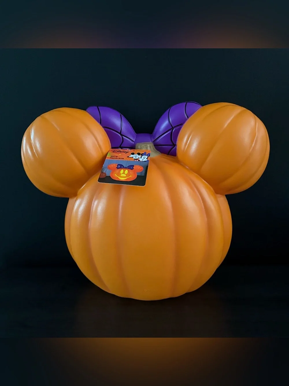 NEW Disney Minnie Mouse Light Up Pumpkin Blow Mold Halloween Fall Decor